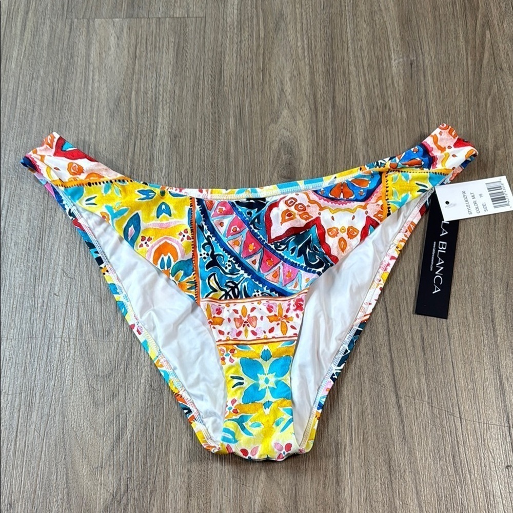 NWT La Blanca Multicolor Bikini Bottom Bottom